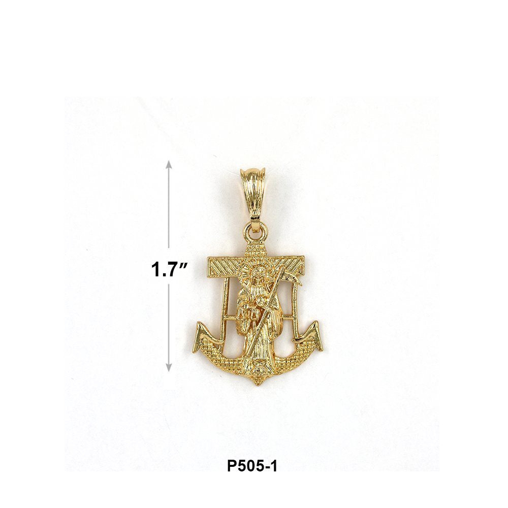 Santa Muerte Anchor Pendant P 505-1