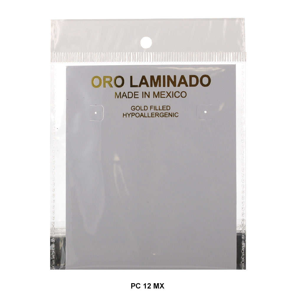 Oro Laminado Made In Mexico Packing Card PC 12 MX