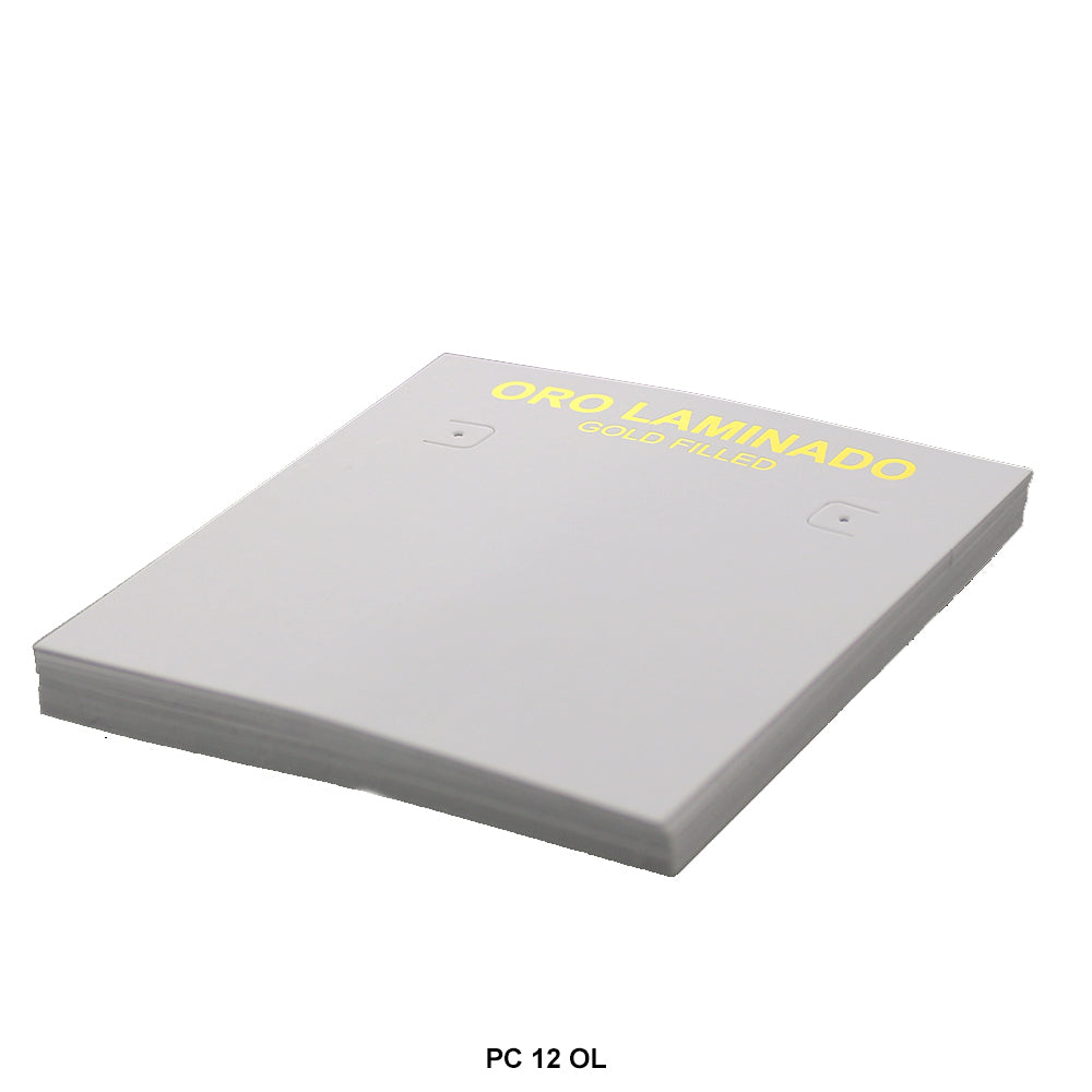 Oro Laminado Packing Card PC 12 OL