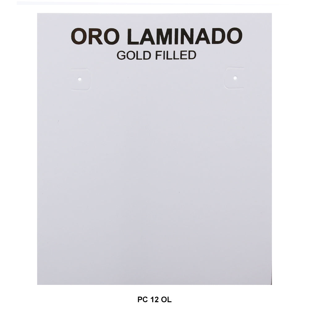 Oro Laminado Packing Card PC 12 OL