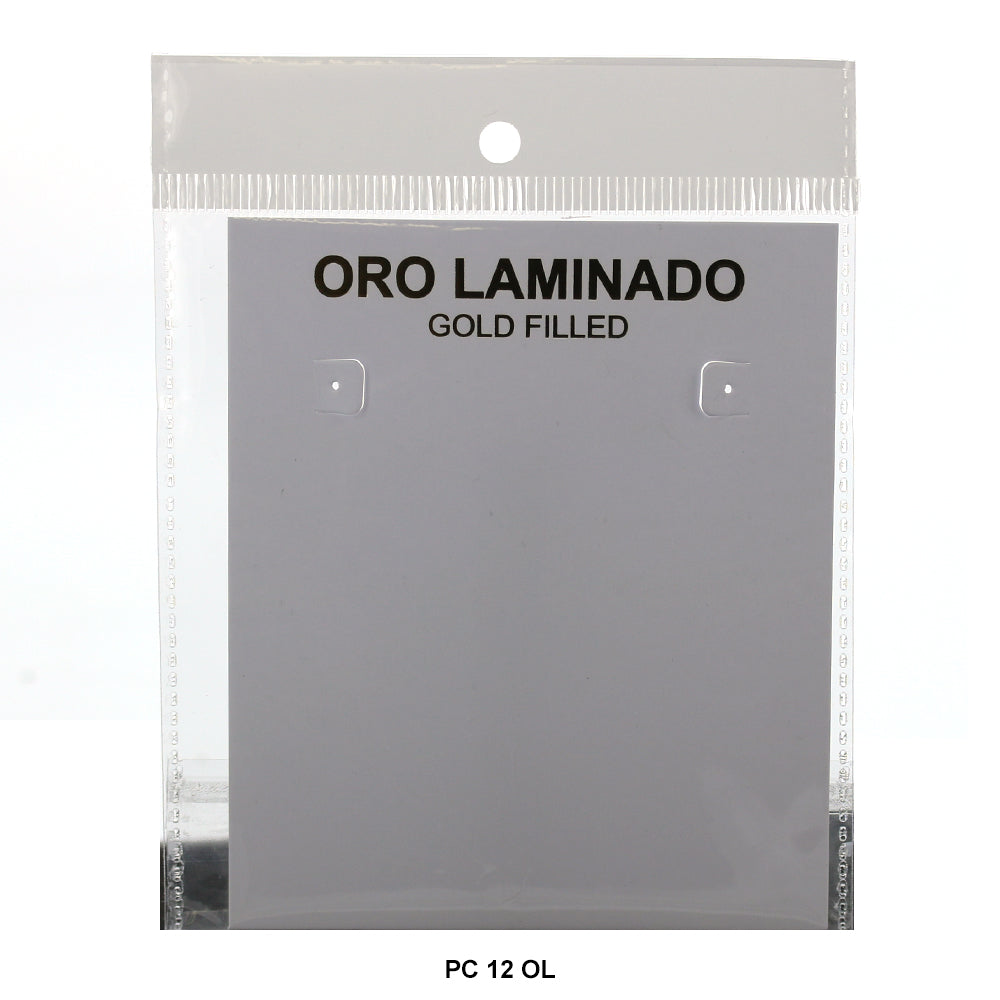 Oro Laminado Packing Card PC 12 OL