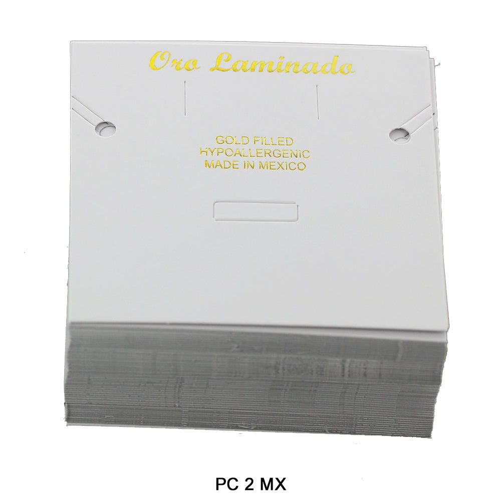 Oro Laminado Made In Mexico Empaque Tarjeta PC 2 MX