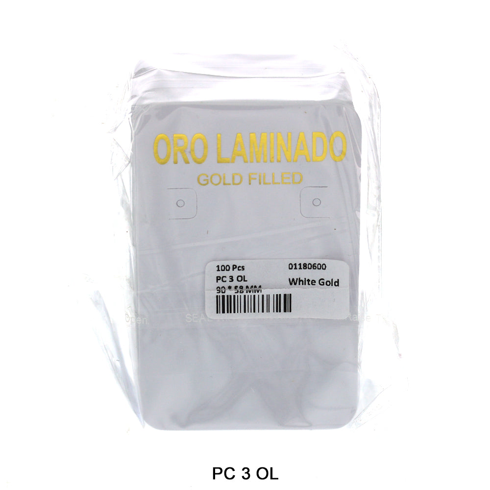 Oro Laminado Packing Card PC 3 OL