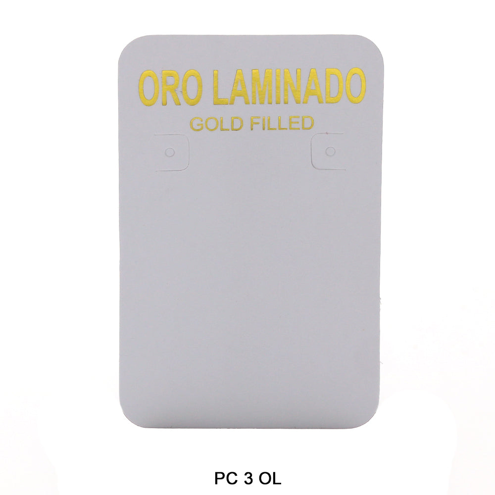 Oro Laminado Packing Card PC 3 OL