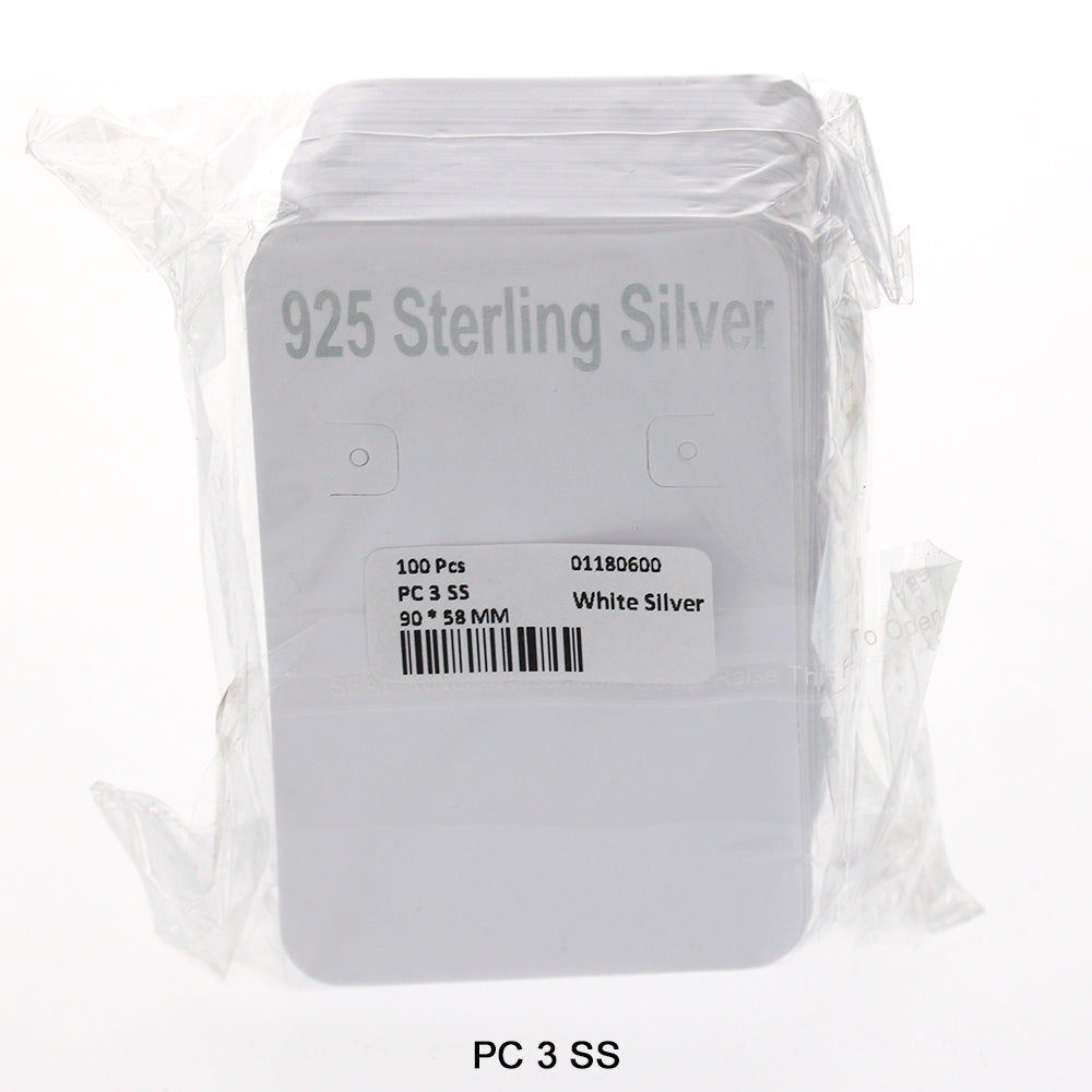 Sterling Silver Packing Card PC 3 SS – Kaashusa