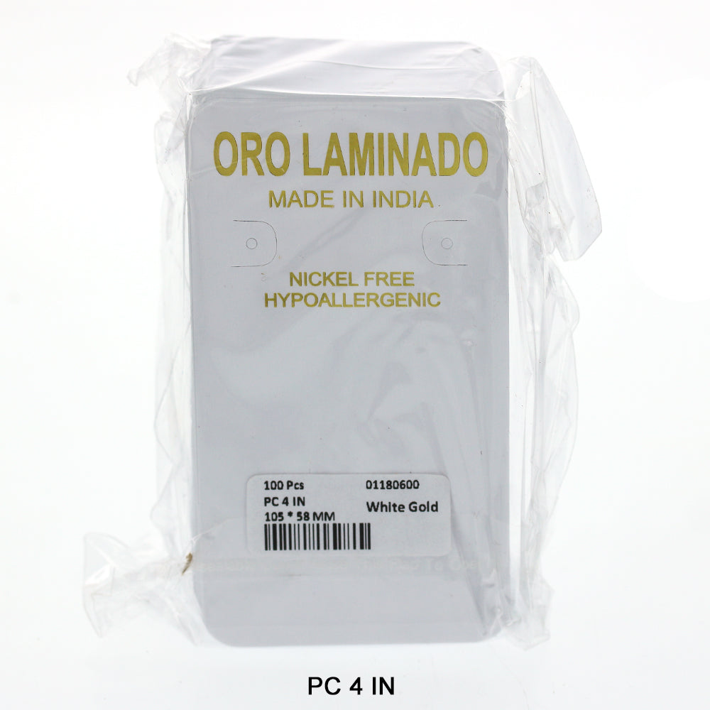 Oro Laminado Made In India Packing Card PC 4 IN