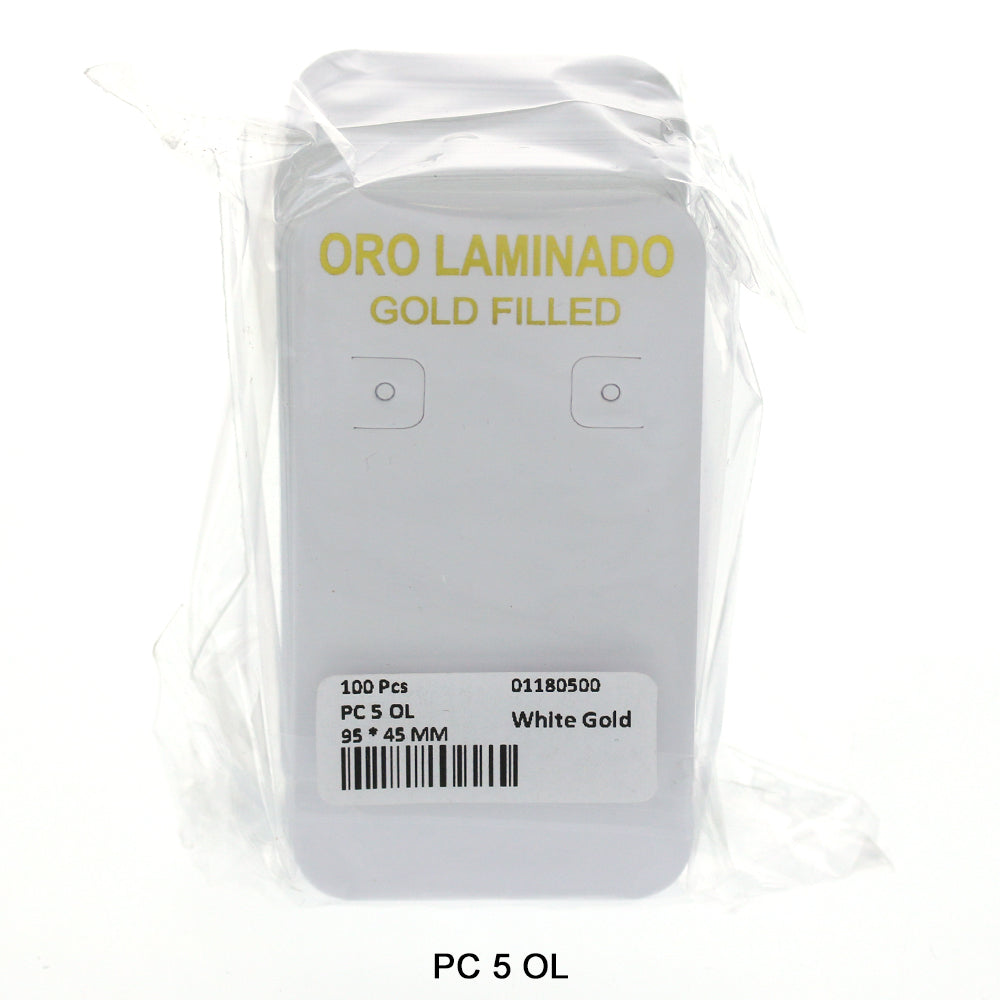 Oro Laminado Empaque Cartón PC 5 OL