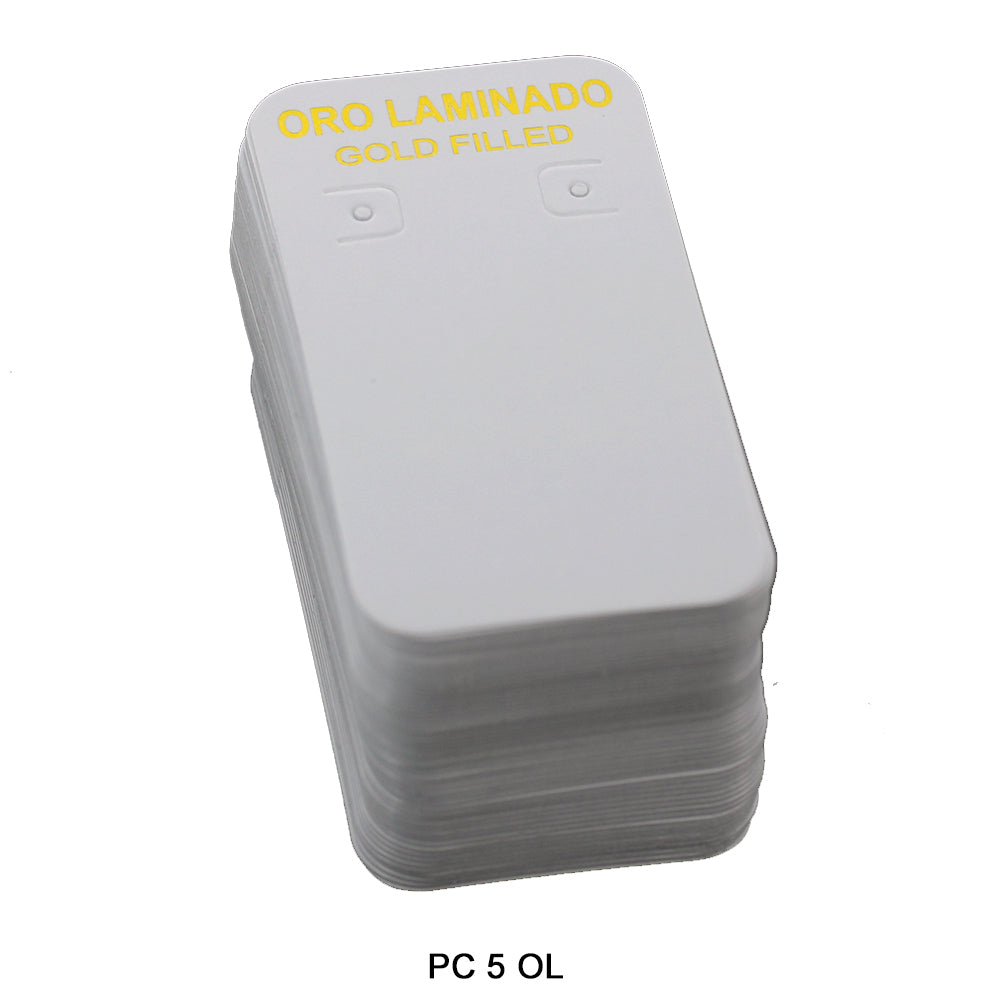 Oro Laminado Packing Card PC 5 OL