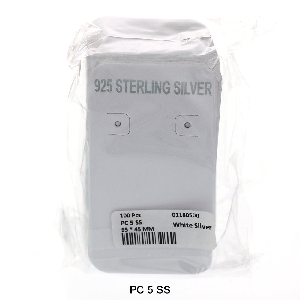 Sterling Silver Packing Card PC 5 SS