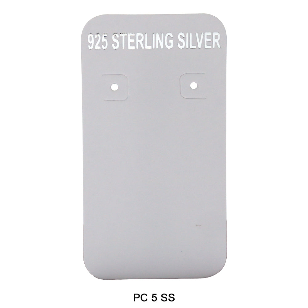 Sterling Silver Packing Card PC 5 SS