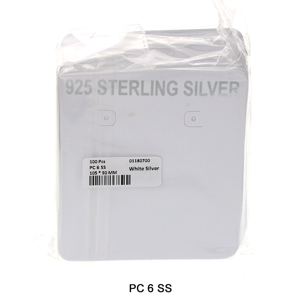 Sterling Silver Packing Card PC 6 SS – Kaashusa