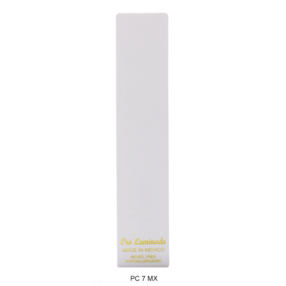 Oro Laminado Made In Mexico Packing Card PC 7 MX