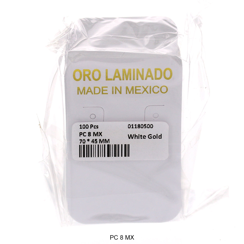 Oro Laminado Made In Mexico Empaque Tarjeta PC 8 MX