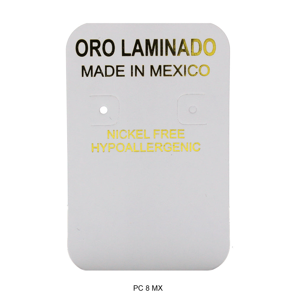 Oro Laminado Made In Mexico Empaque Tarjeta PC 8 MX