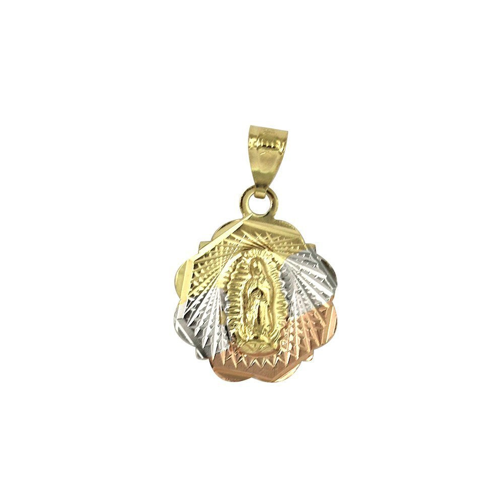 Colgante Flor Guadalupe Redonda 3 Diamantes PG2D21