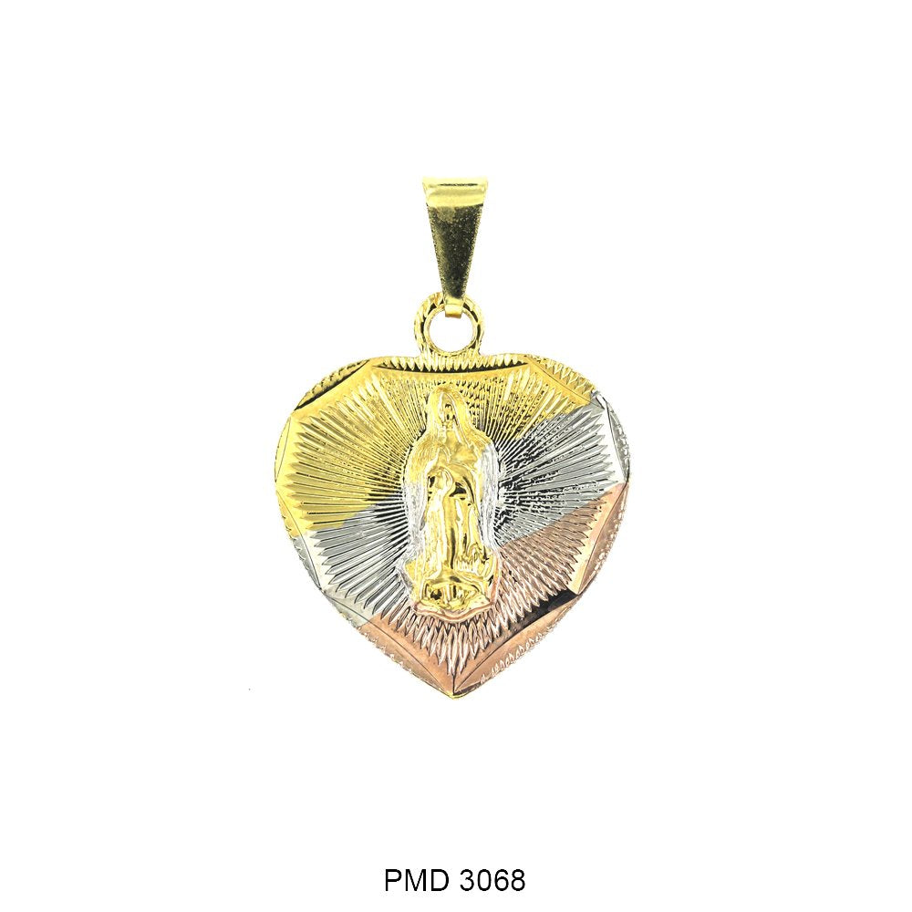 Guadalupe And Jesus Pendant PMD 3068