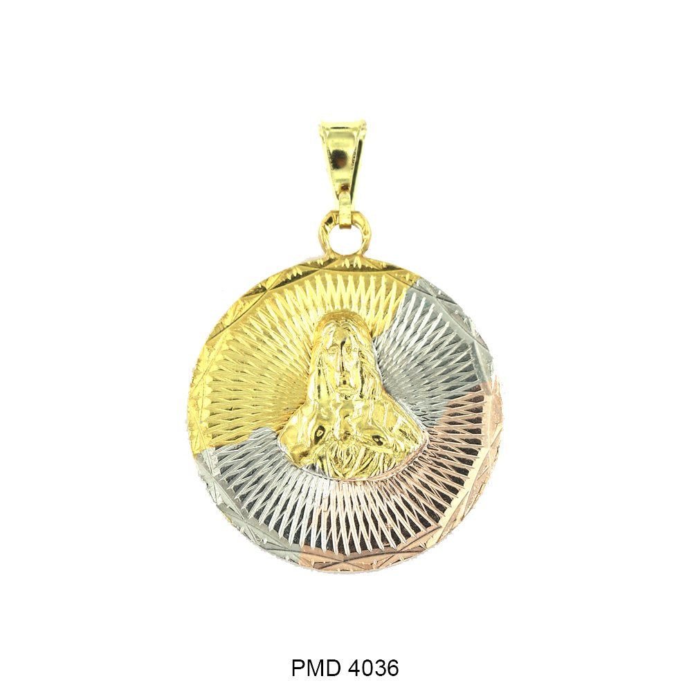 Guadalupe And Jesus Pendant PMD 4036