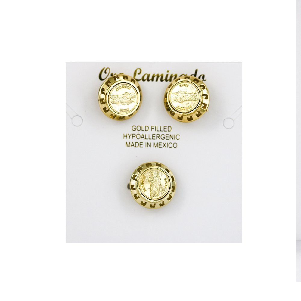 San Judas Earrings With Ring Set PRS 1002-1