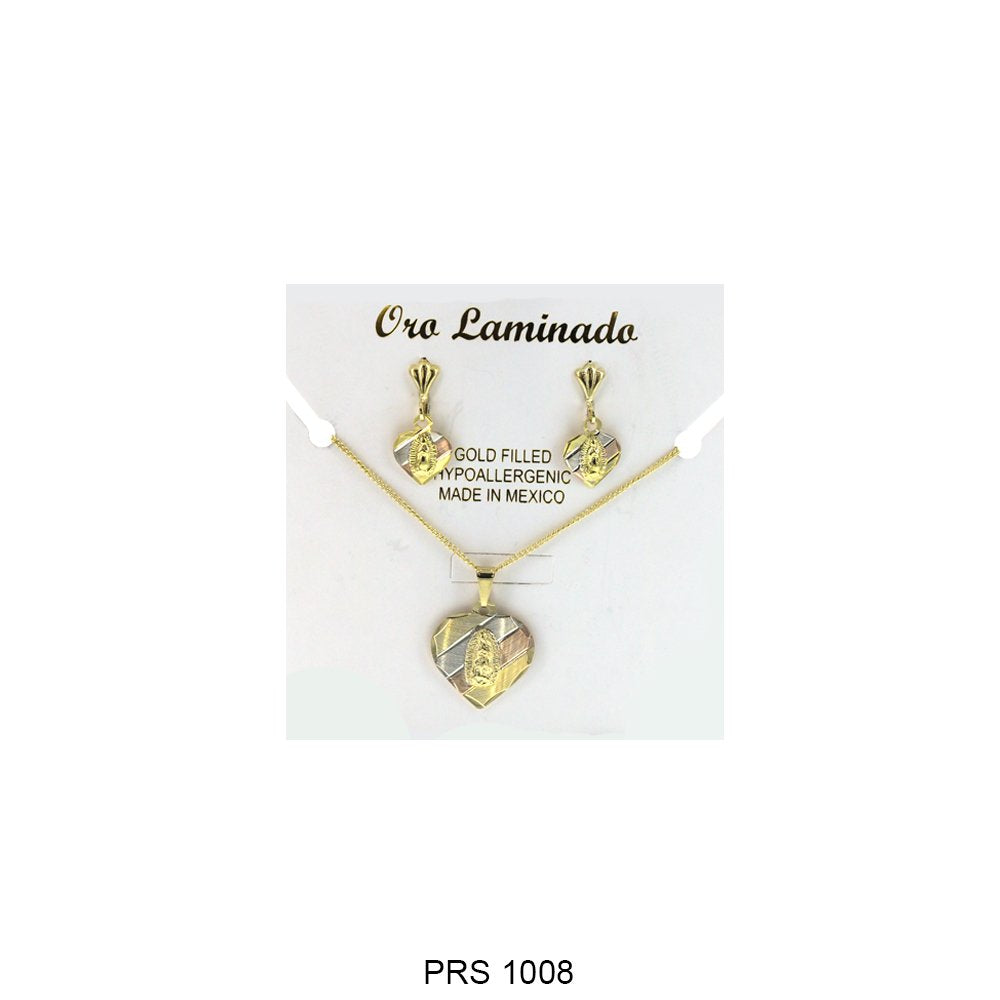 Conjunto Collar Corazón Guadalupe PRS 1008