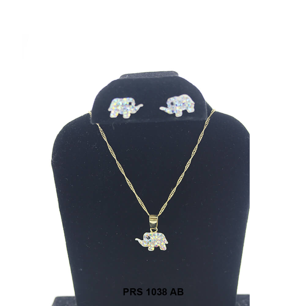 Conjunto Collar Elefante PRS 1038 AB