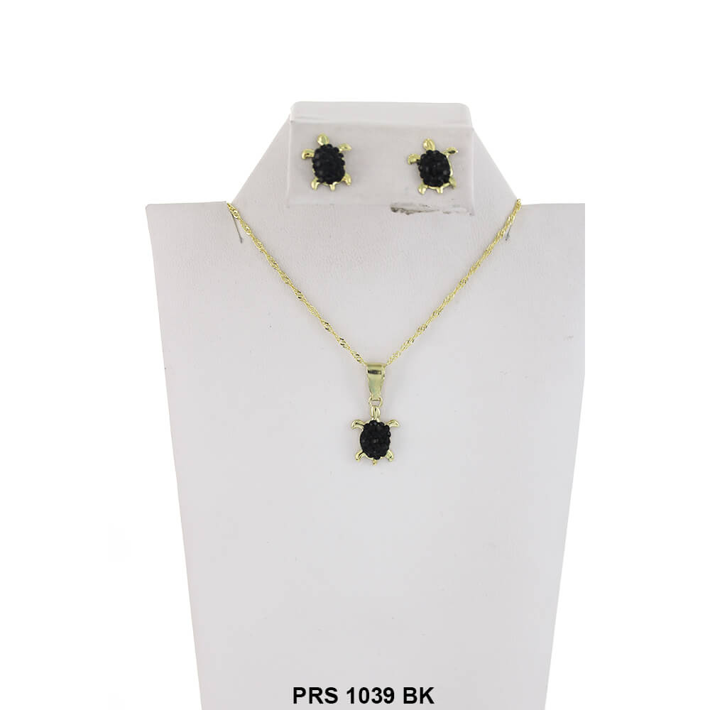 Conjunto Collar Tortuga PRS 1039 BK