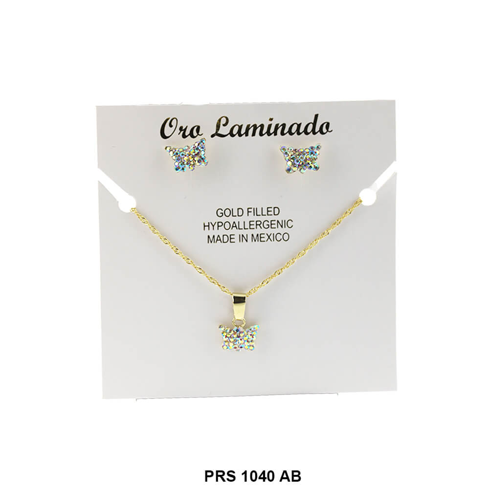 Conjunto Collar Mariposa PRS 1040 AB