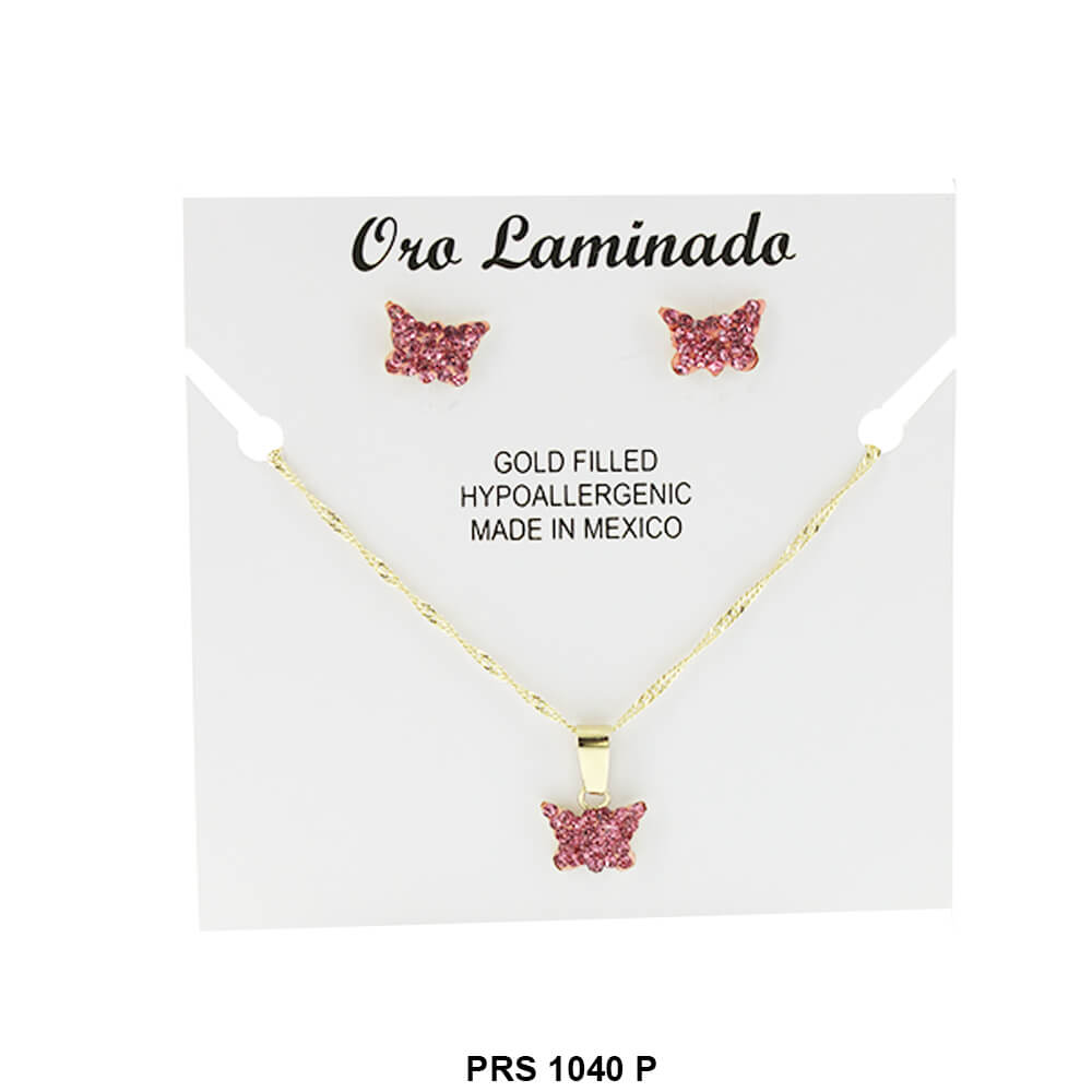 Conjunto Collar Mariposa PRS 1040 P