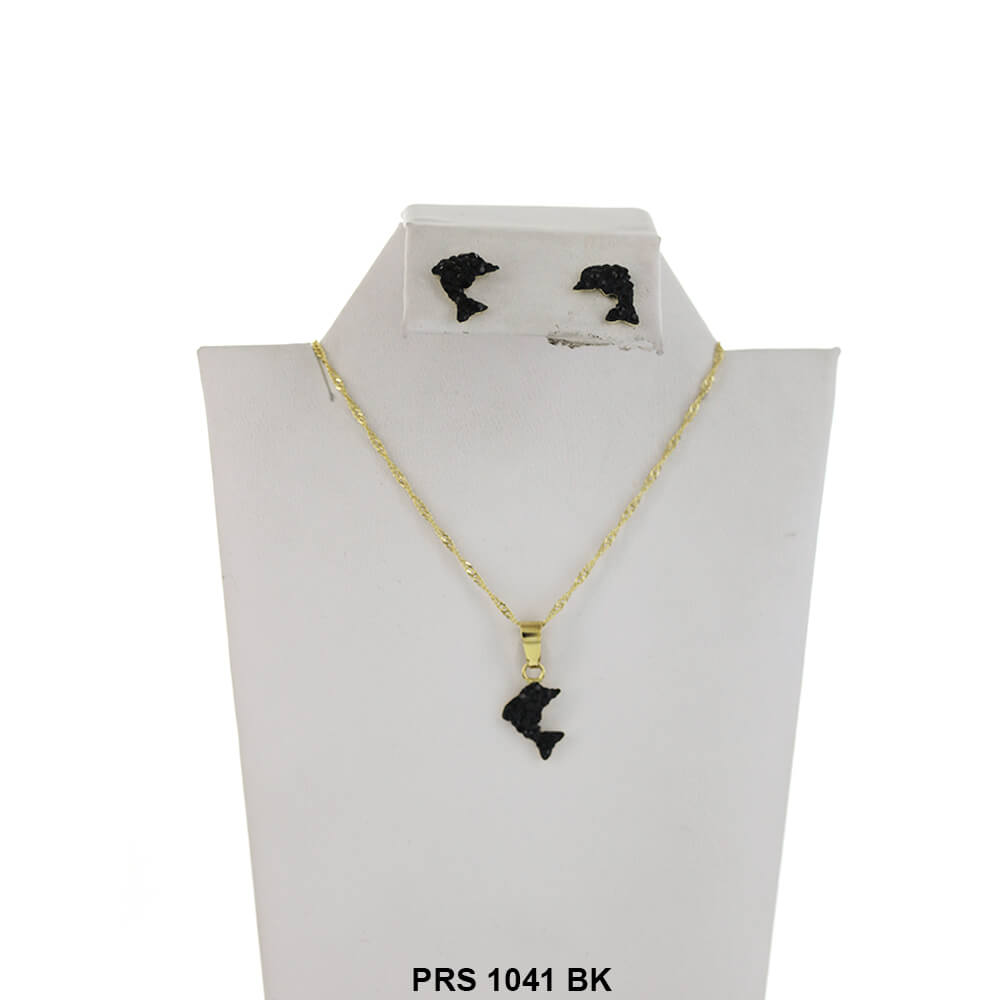 Juego de collar de delfín PRS 1041 BK