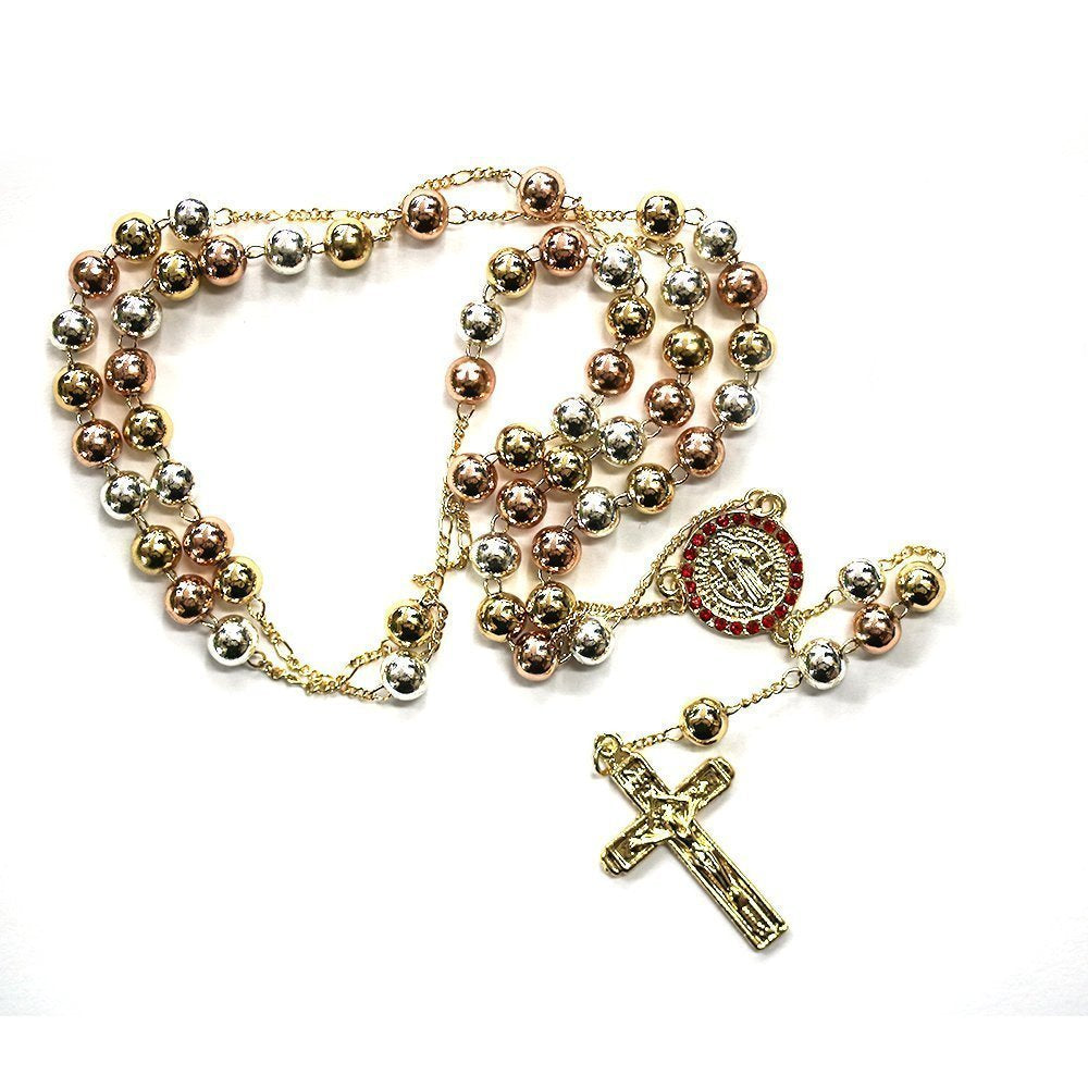 6 MM San Benito With Stones Rosary R 6014 R