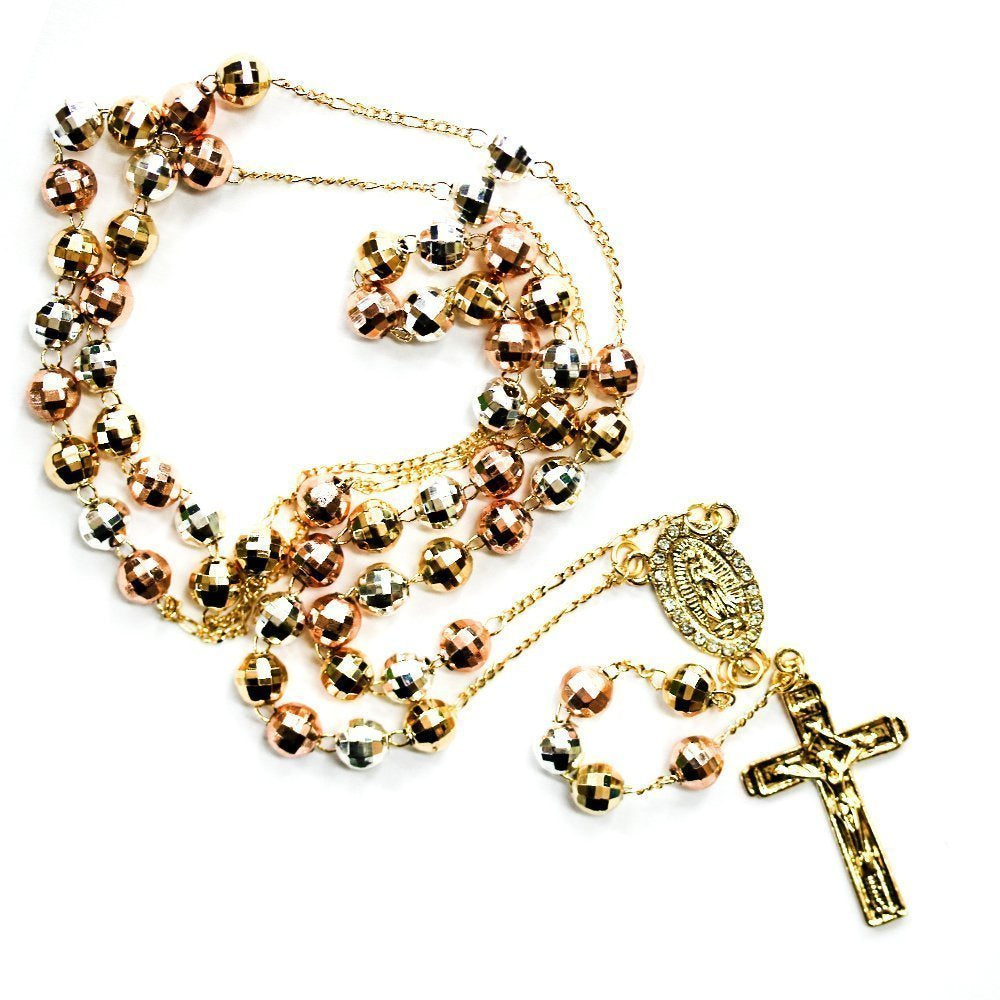 6 MM Guadalupe With Stones Rosary R 6015 W