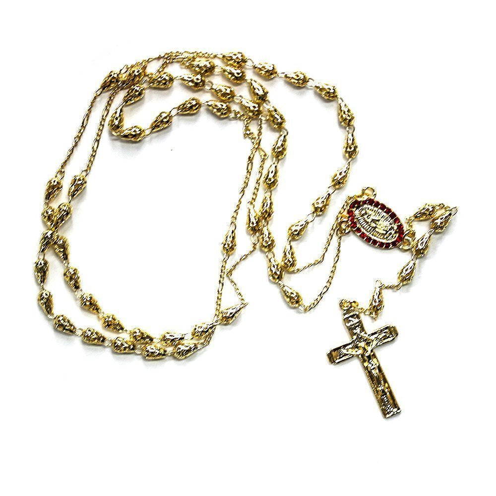 6 MM Rice Beads Guadalupe Rosary R 6022-1 R
