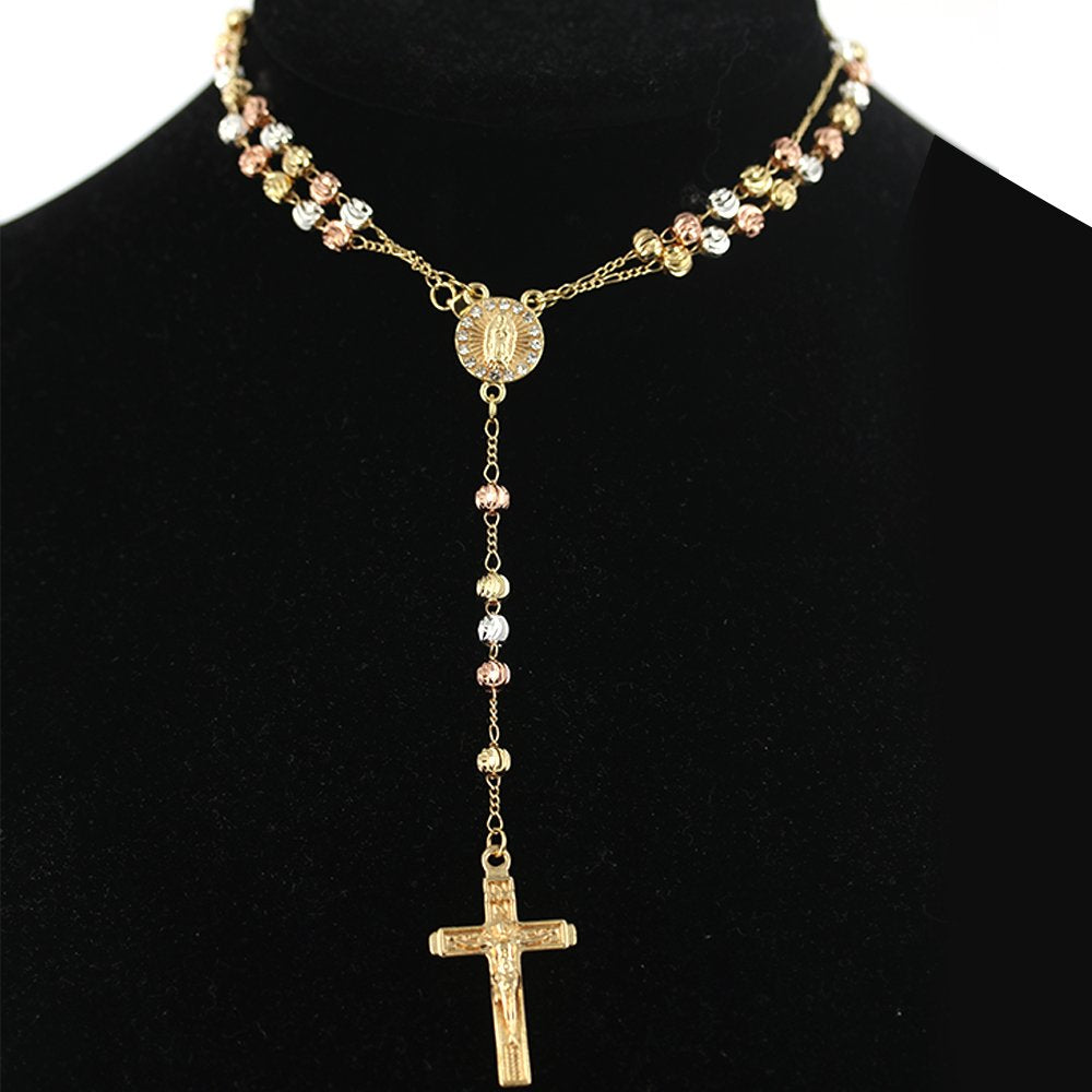 6 MM Guadalupe With Stone Rosary R 6028 W