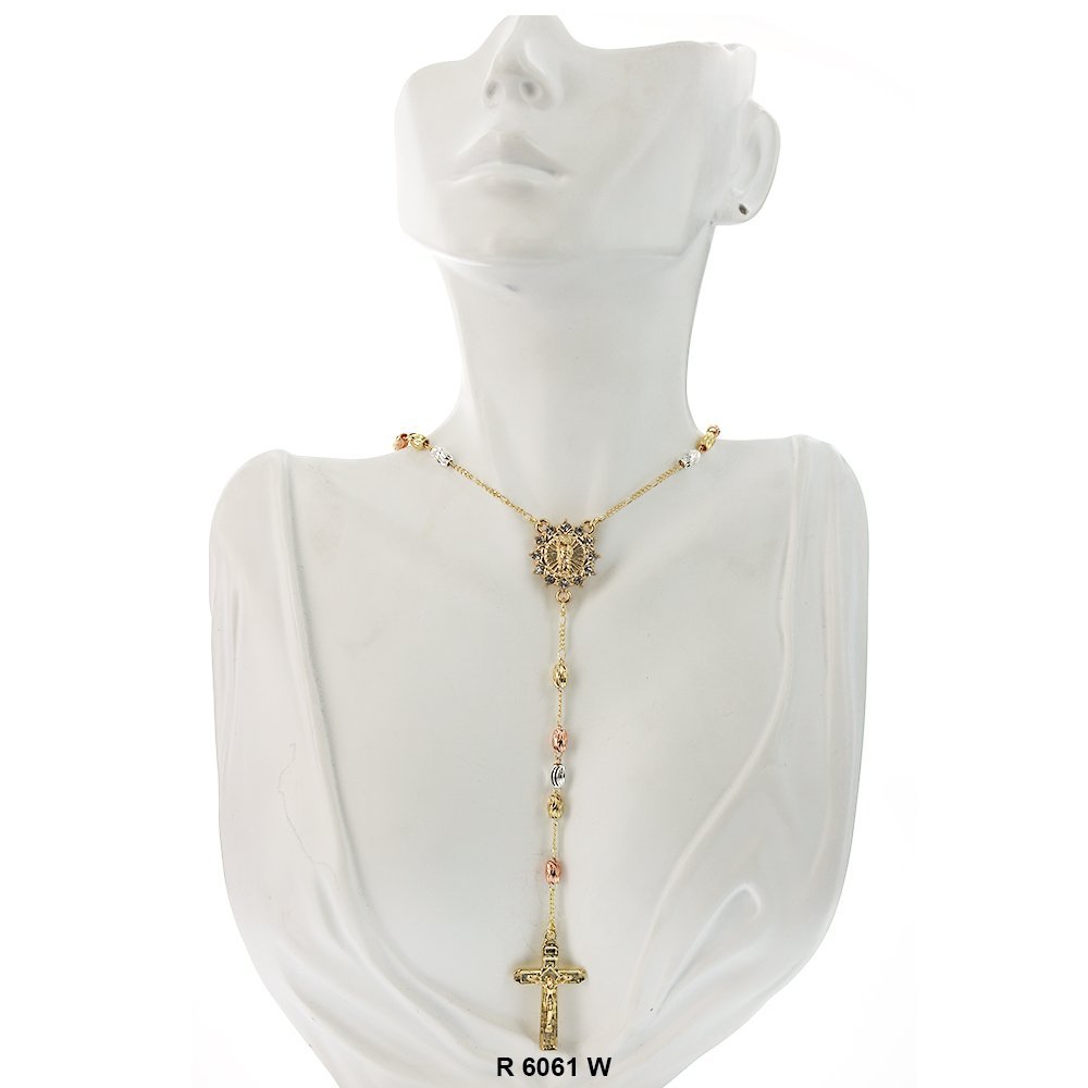 6 MM Rice Beads San Judas Rosary R 6061 W