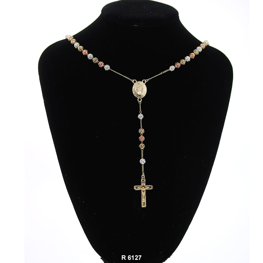 6 MM Santa Muerte Rosary R 6127