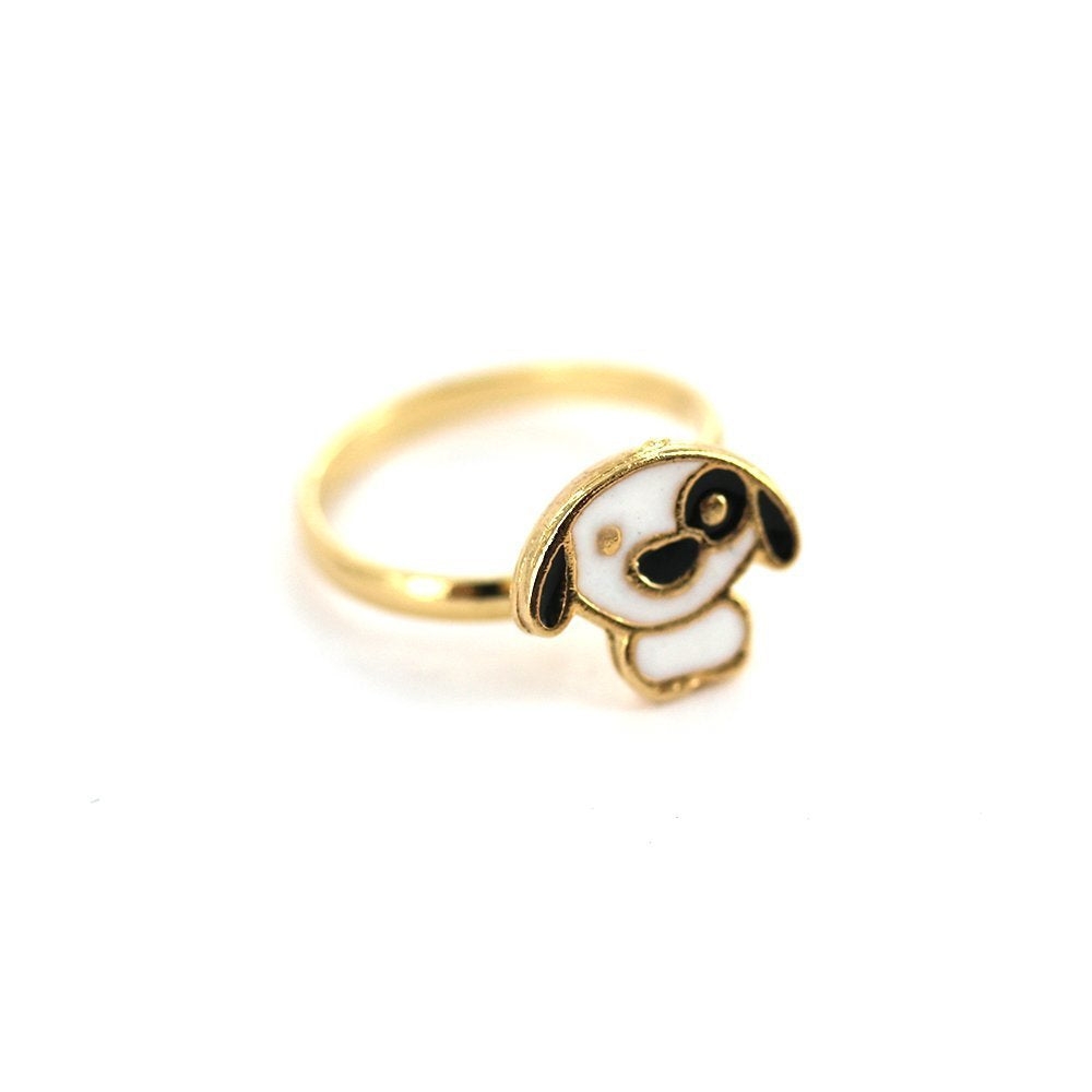 Anillo ajustable Snoop Dog Kid chapado en oro R0034