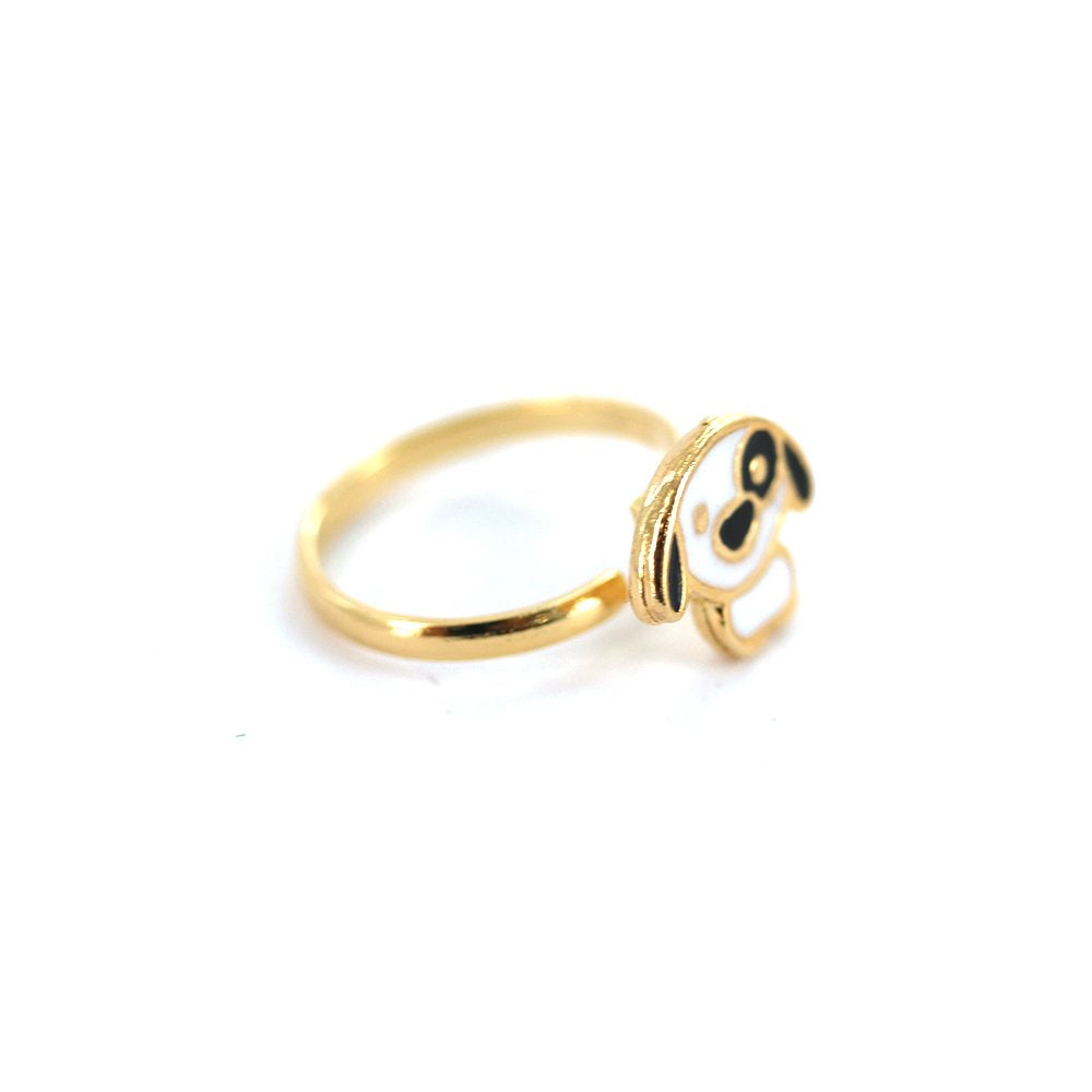 Anillo ajustable Snoop Dog Kid chapado en oro R0034