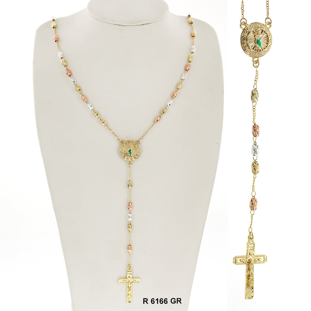 6 MM Rice Beads San Judas Rosary R 6166 GR