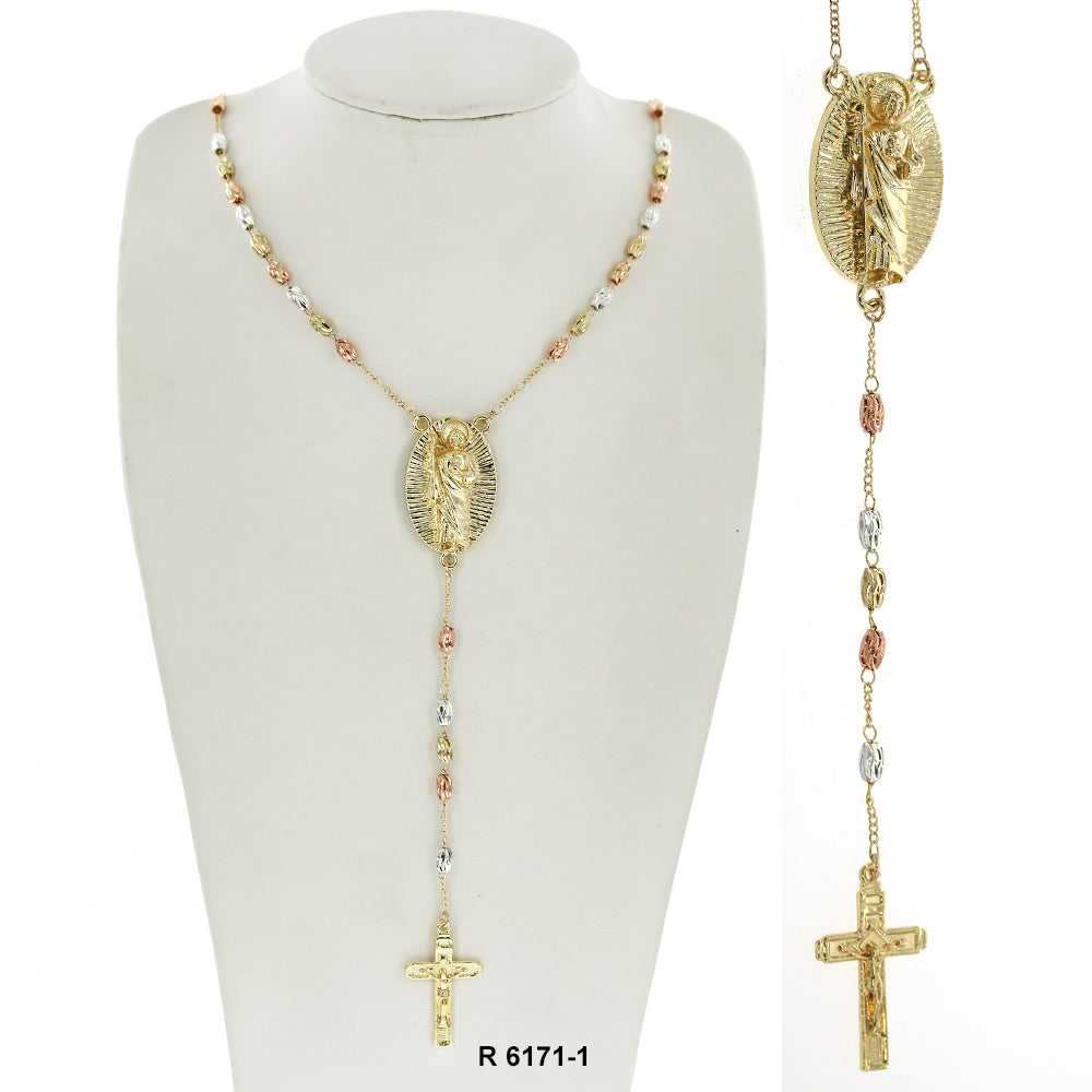 6 MM Rice Beads San Judas Rosary R 6171-1