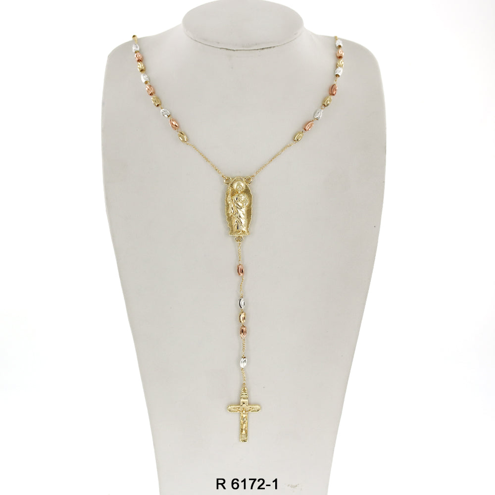 6 MM Rice Beads San Judas Rosary R 6172-1