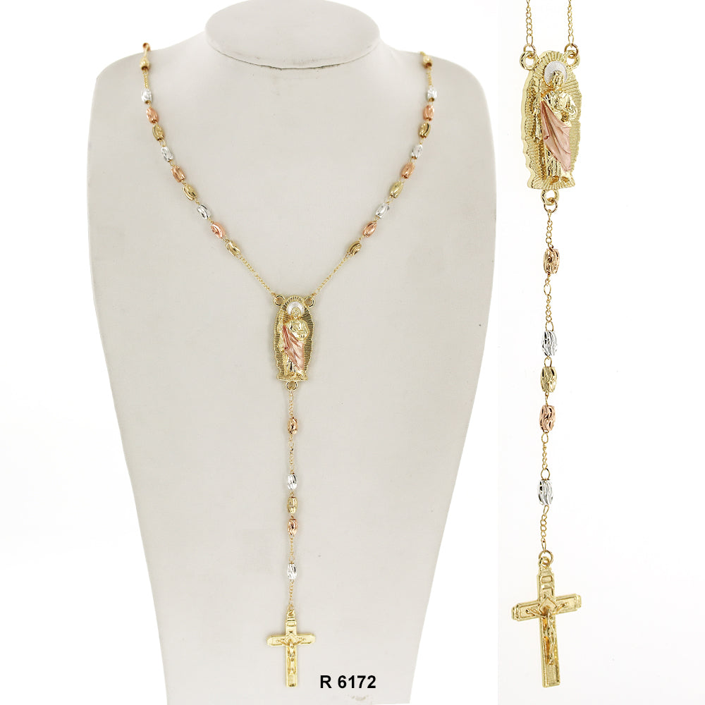 6 MM Rice Beads San Judas Rosary R 6172
