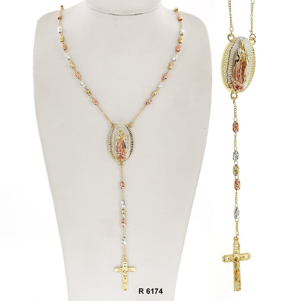 6 MM Rice Beads San Judas Rosary R 6174