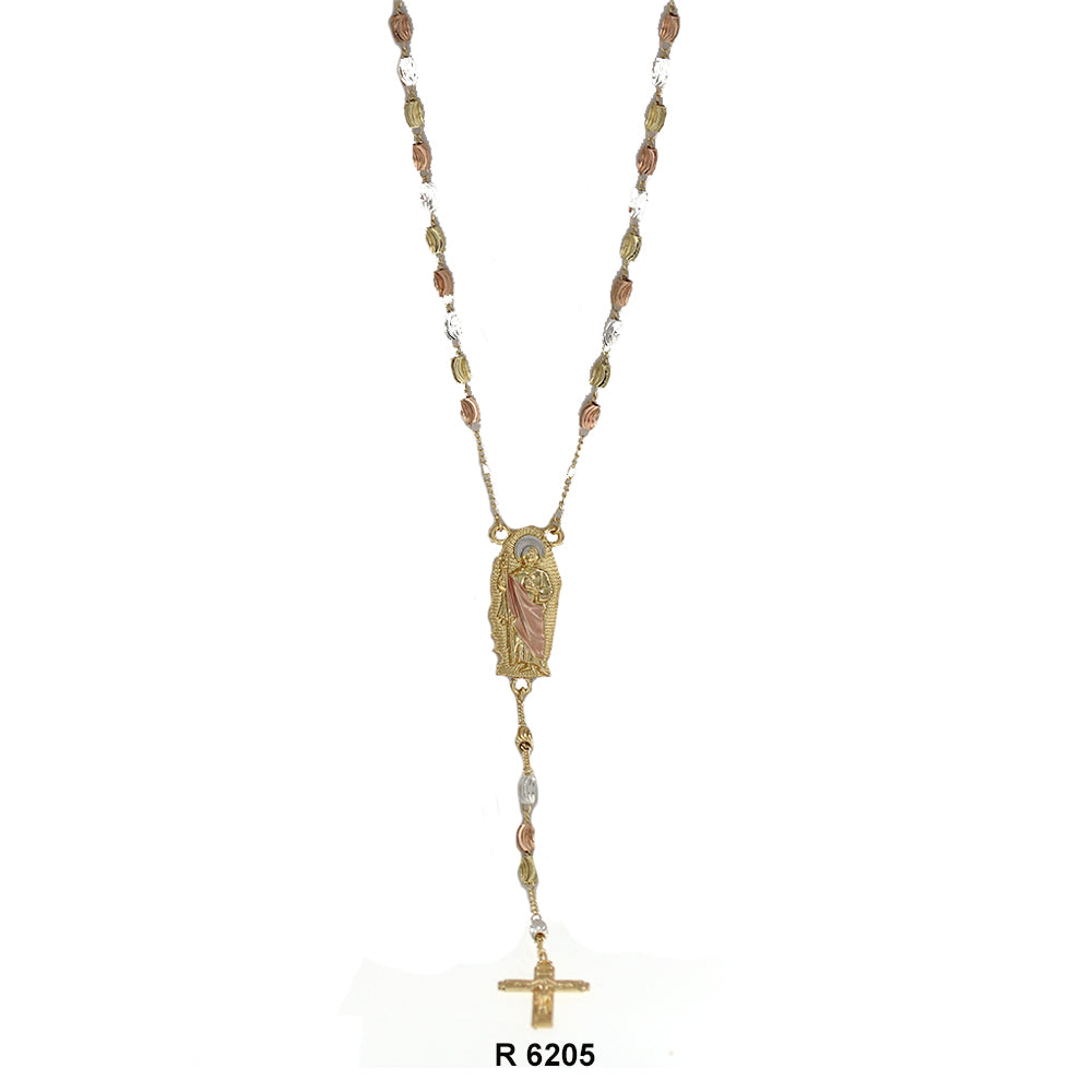 6 MM Rice Beads San Judas Rosary R 6205