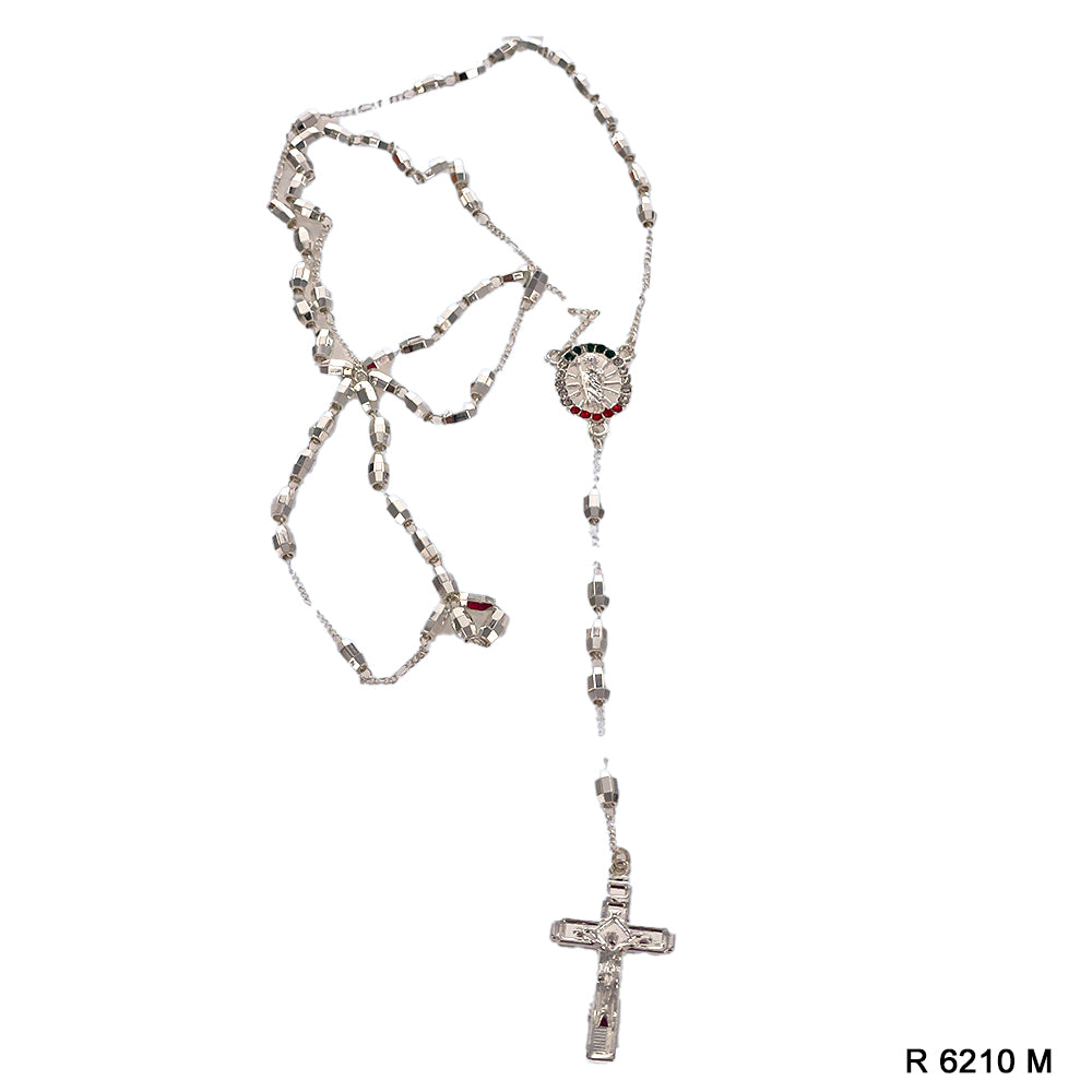 6 MM San Judas Rice Beads Rosary R 6210 M