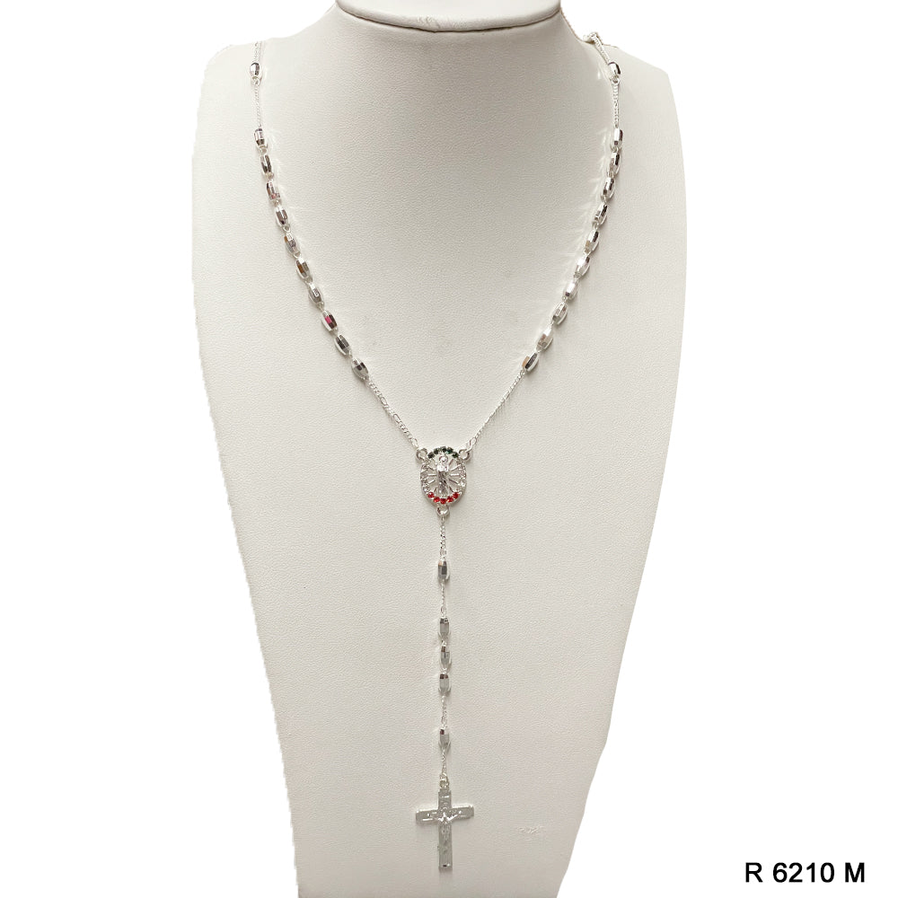 6 MM San Judas Rice Beads Rosary R 6210 M