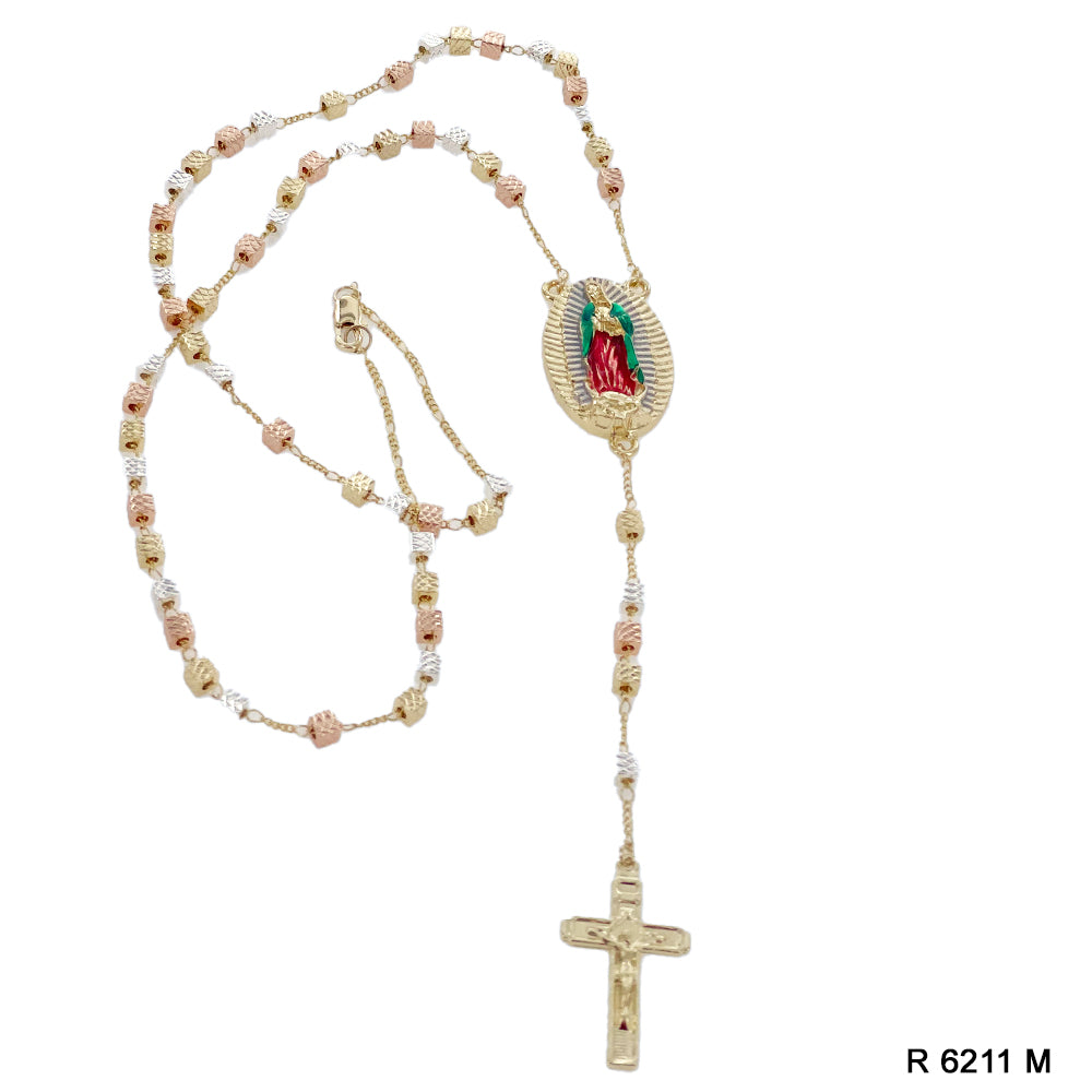 Guadalupe Square Beads Rosary R 6211 M