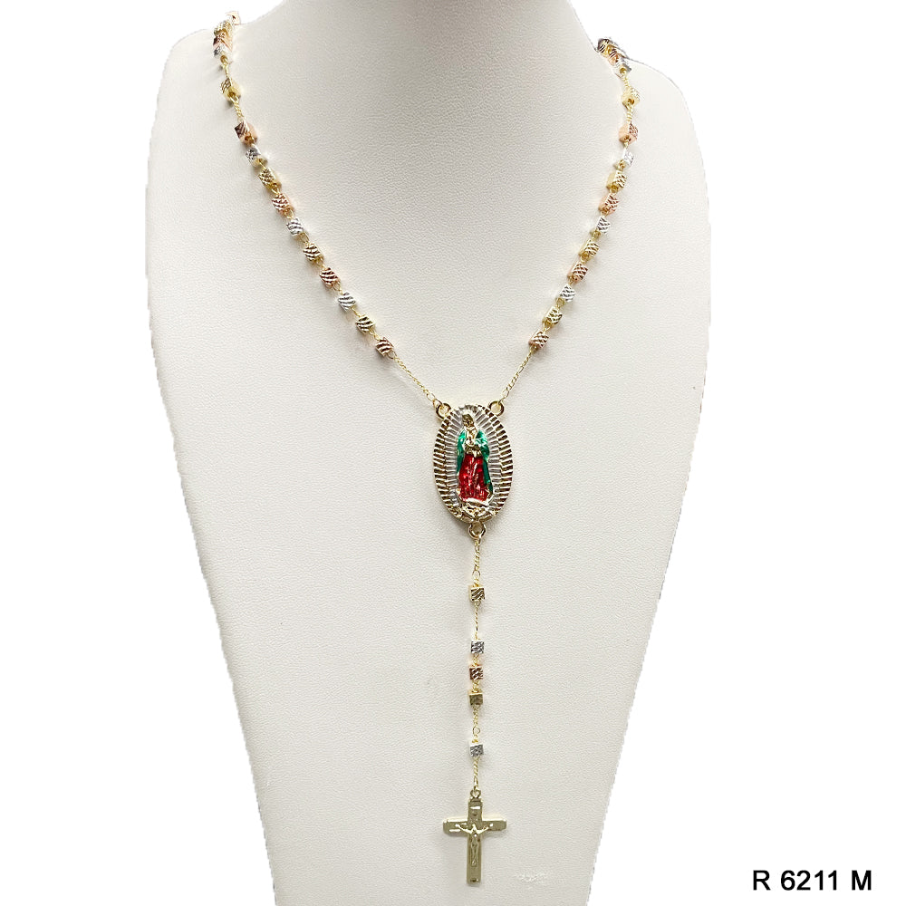 Guadalupe Square Beads Rosary R 6211 M