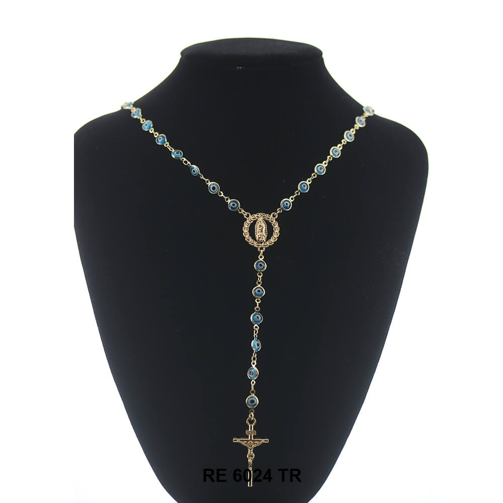 Evil Eye Guadalupe Rosary RE 6024 TR