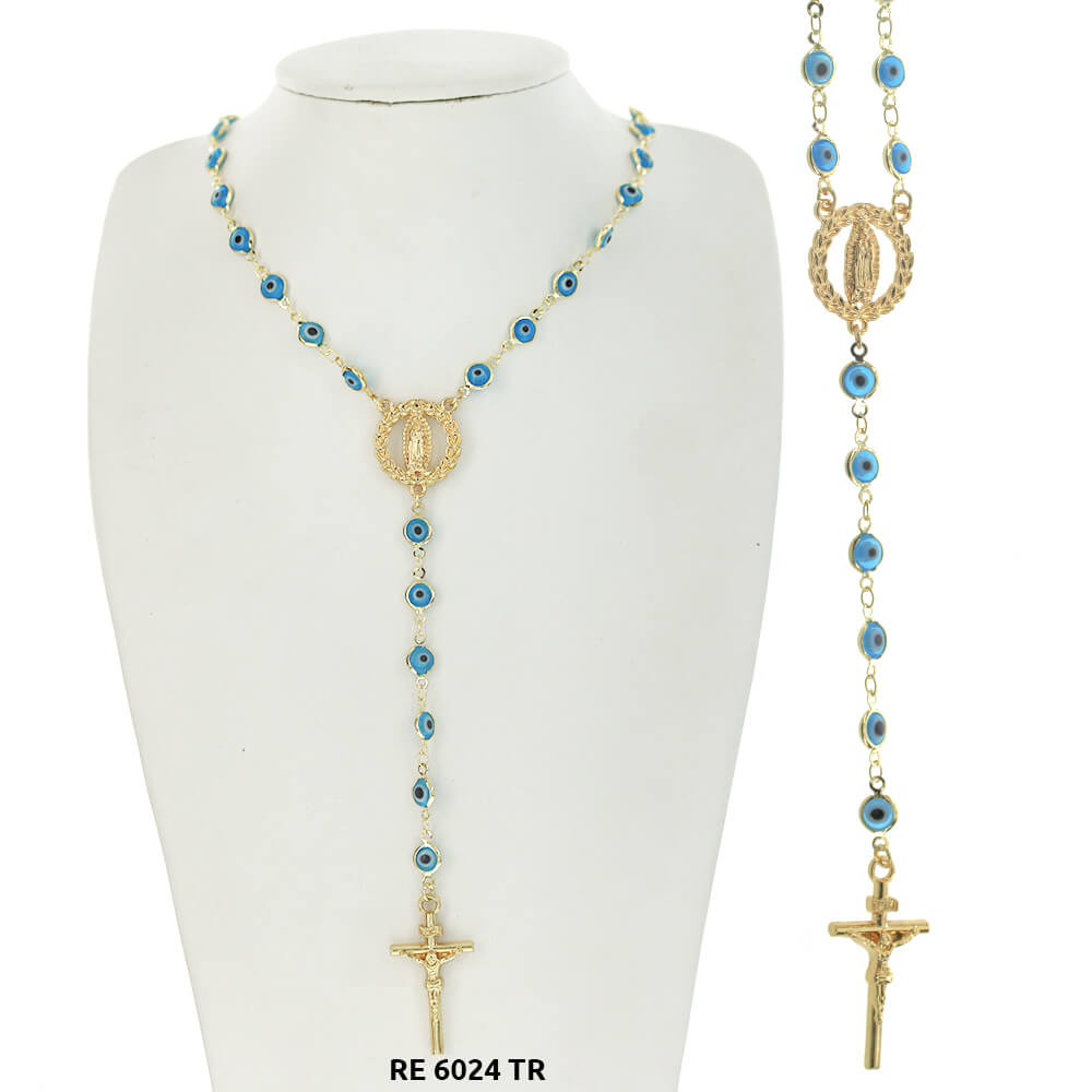 Evil Eye Guadalupe Rosary RE 6024 TR