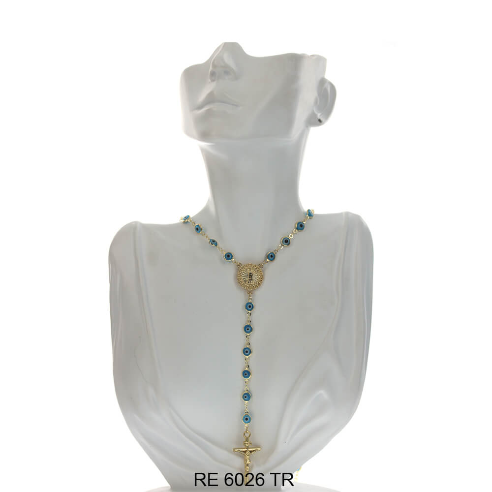 Evil Eye Guadalupe Rosary RE 6026 TR