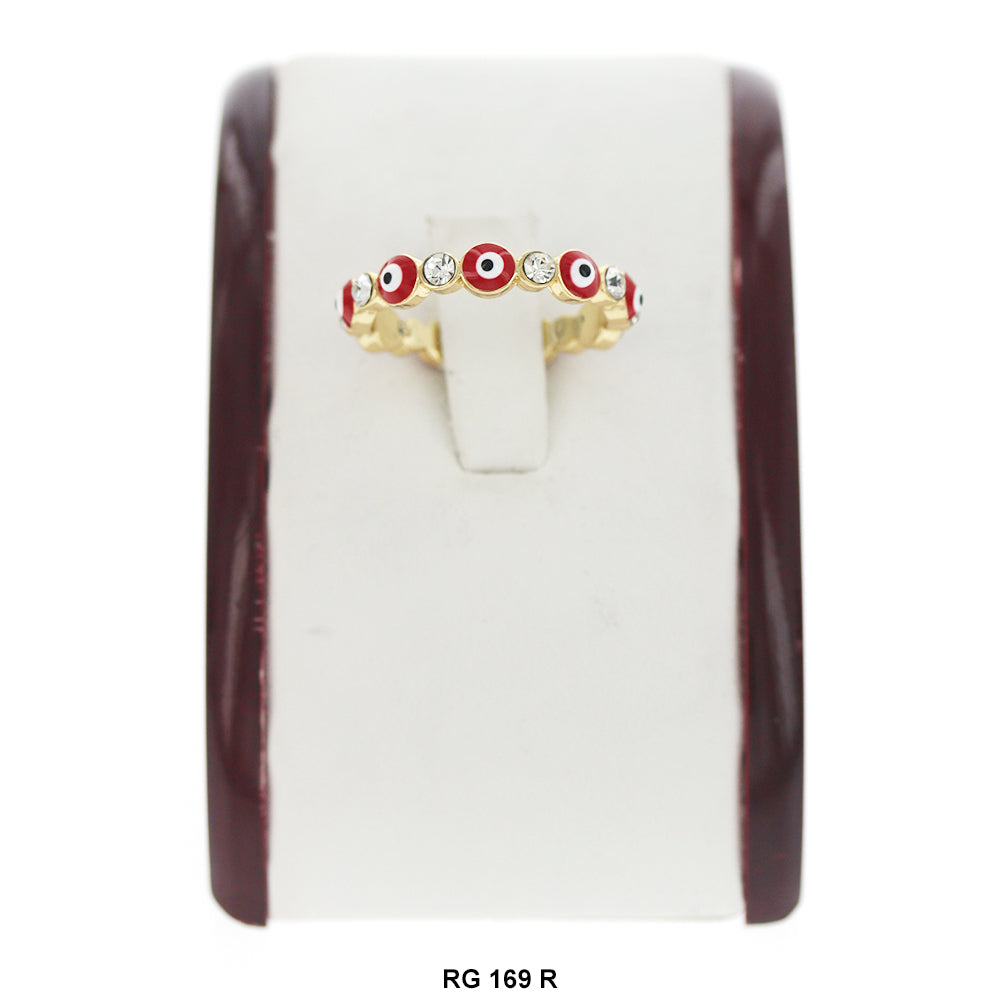 Evil Eye With Stones Ring RG 169 R